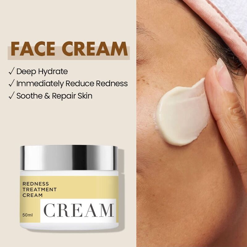 OEM ODM pure anti sensitive skin face cream skin care product moisturizing deep repair day cream aloe suitable for damaged sensitive skin repair face cream