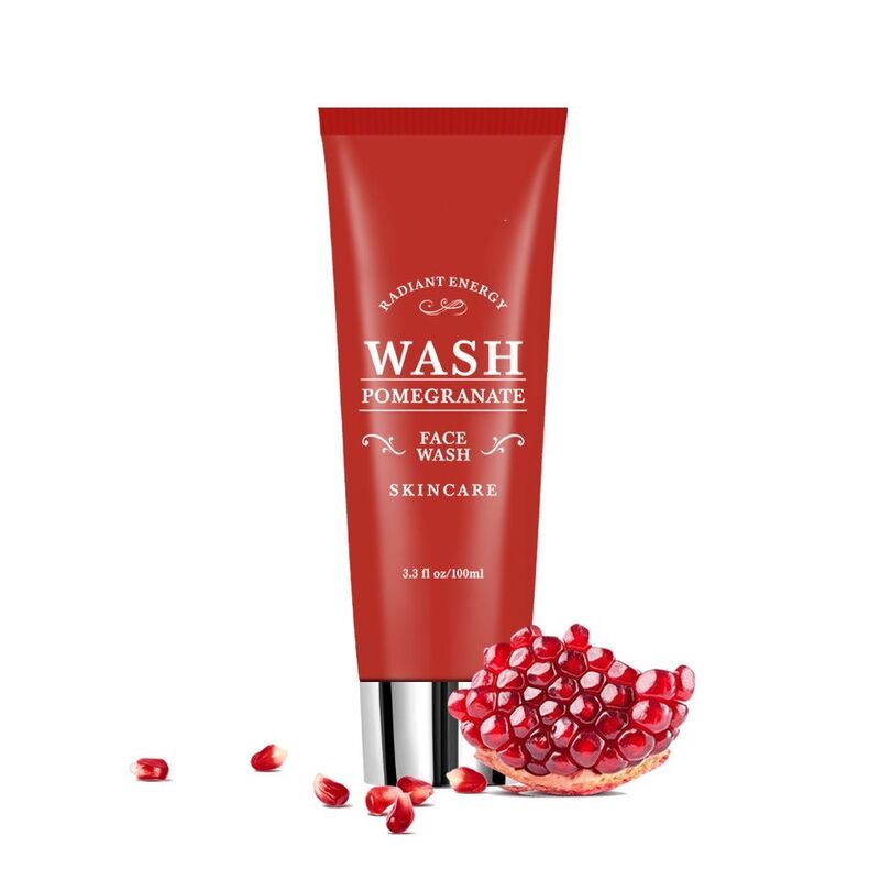 OEM ODM brand high-quality moisturizing and smooth facial cleanser, pure natural pomegranate facial cleanser, whitening and pore cleaning facial cleanser