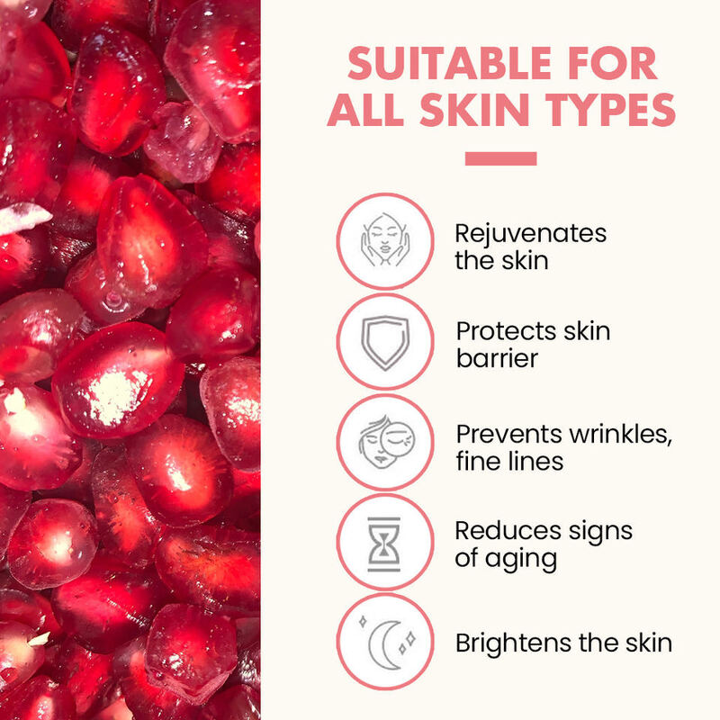 OEM ODM brand high-quality moisturizing and smooth facial cleanser, pure natural pomegranate facial cleanser, whitening and pore cleaning facial cleanser