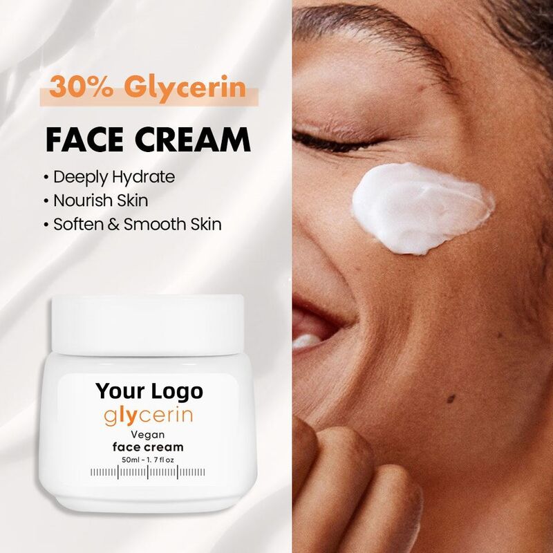 OEM ODM brand vegetarian skin care face cream glycerin moisturizing face cream anti-aging moisturizing cream nourishing face cream