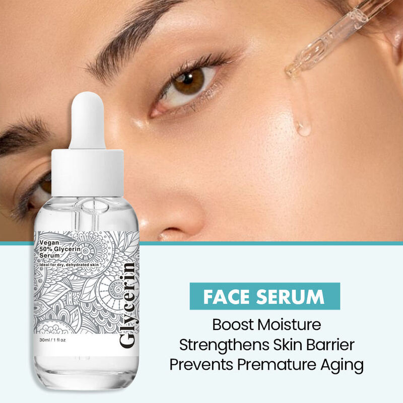 OEM ODM skin care essence brand natural glycerin facial serum hyaluronic acid facial moisturizing anti cracking facial serum