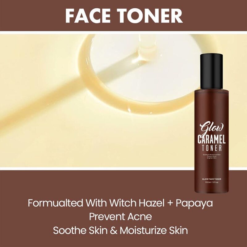OEM ODM brand pore minimization brightening skin acne treatment exfoliating skin moisturizing caramel facial toner black female