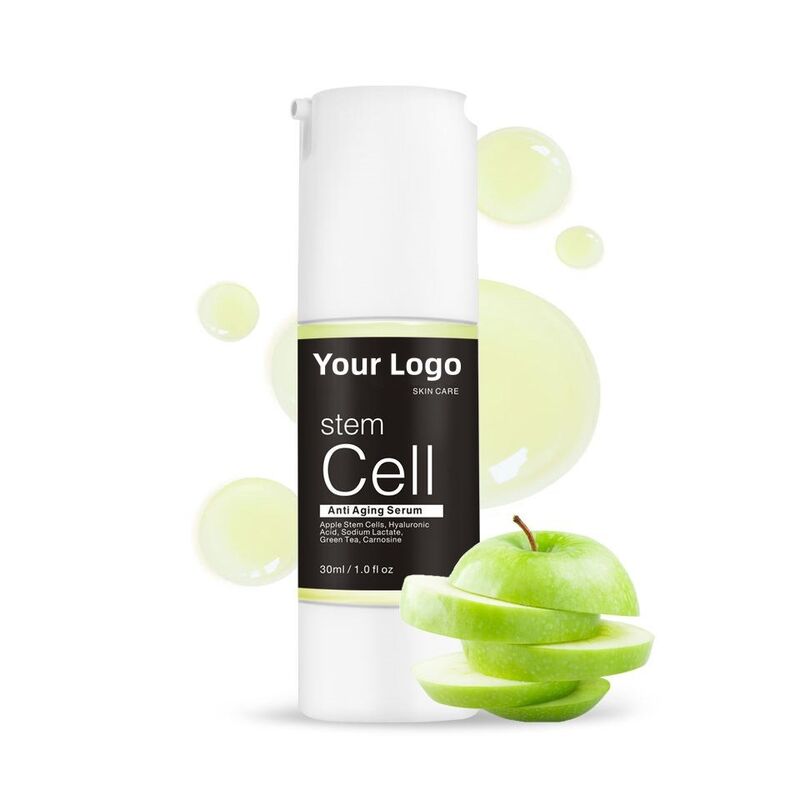 OEM ODM brand skin care organic essence skin repair wrinkles anti-aging plant apple stem cell facial serum