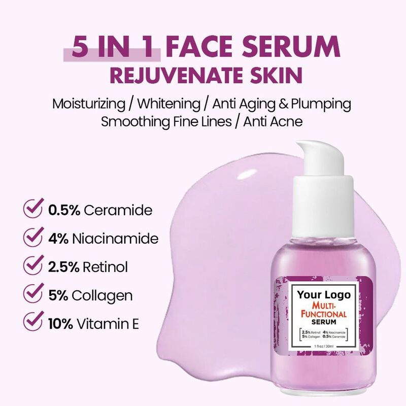 OEM ODM Korean beauty products Serum retinol nicotinamide collagen facial whitening anti-aging facial essence