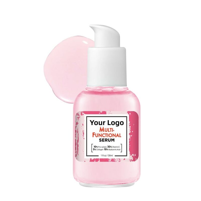 OEM ODM skin care serum vitamin c hyaluronic acid collagen facial essence whitening acne resistant facial serum