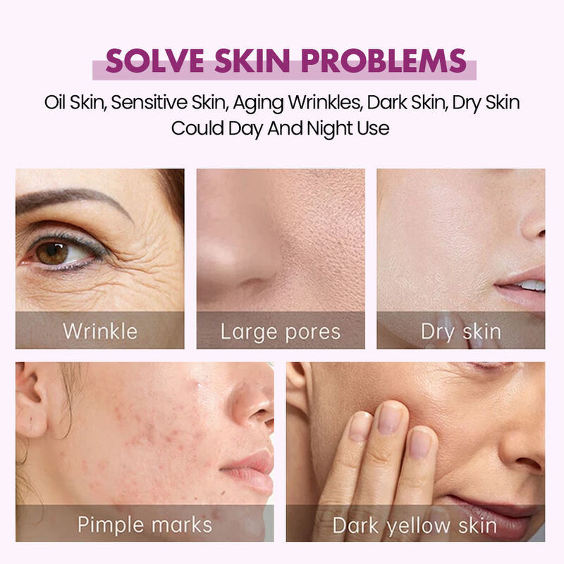 OEM ODM skin care serum vitamin c hyaluronic acid collagen facial essence whitening acne resistant facial serum