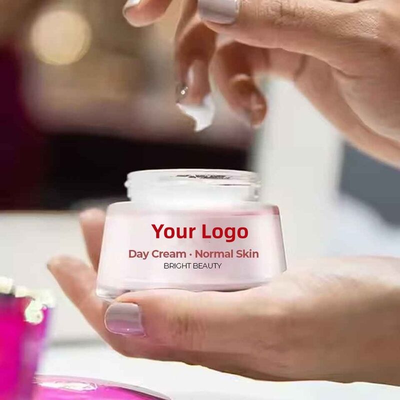OEM ODM Pure Organic face cream Vitamin B3 and Nicotinamide Shea Butter Pearl Anti aging Whitening face cream