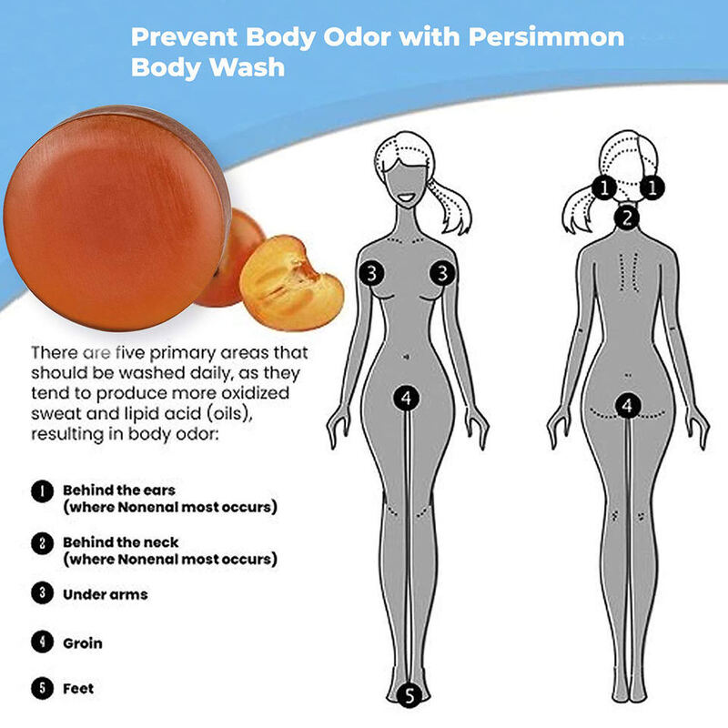 OEM ODM Handmade Coconut and Persimmon Soap for Facial and Body Bathing, Whitening Acne and Black Spot Soap