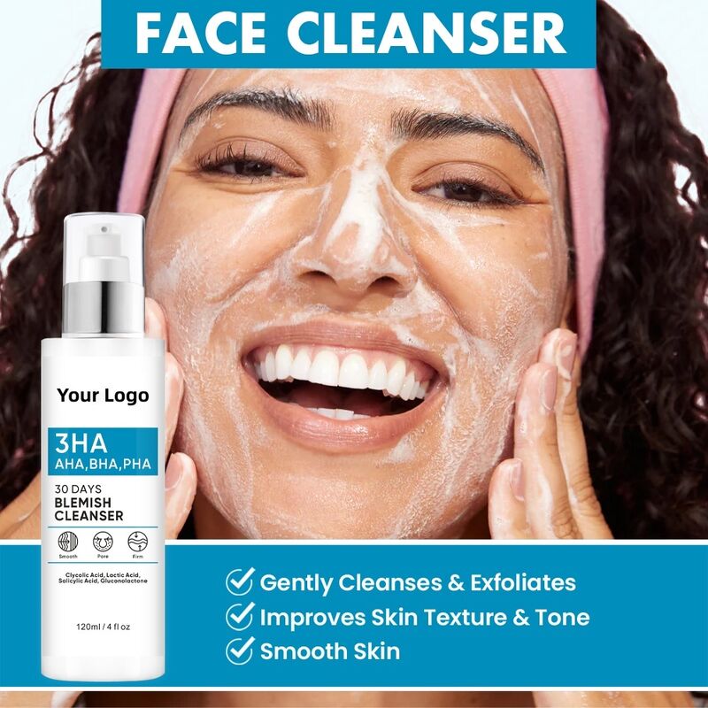 OEM ODM Korean Brand Skin Care Set Acne Treatment Serum essence Acne Removing and Spot Removing Facial face cream Cuticle Layer Solution Skin Texture Exfoliating Facial Cleanser Toner