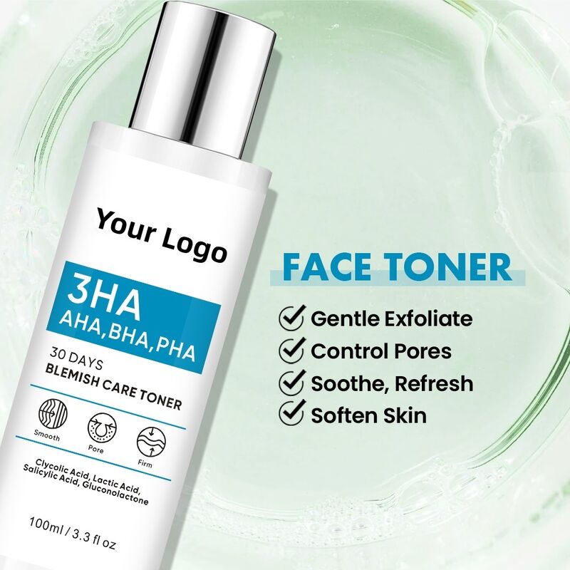 OEM ODM Korean Brand Skin Care Set Acne Treatment Serum essence Acne Removing and Spot Removing Facial face cream Cuticle Layer Solution Skin Texture Exfoliating Facial Cleanser Toner