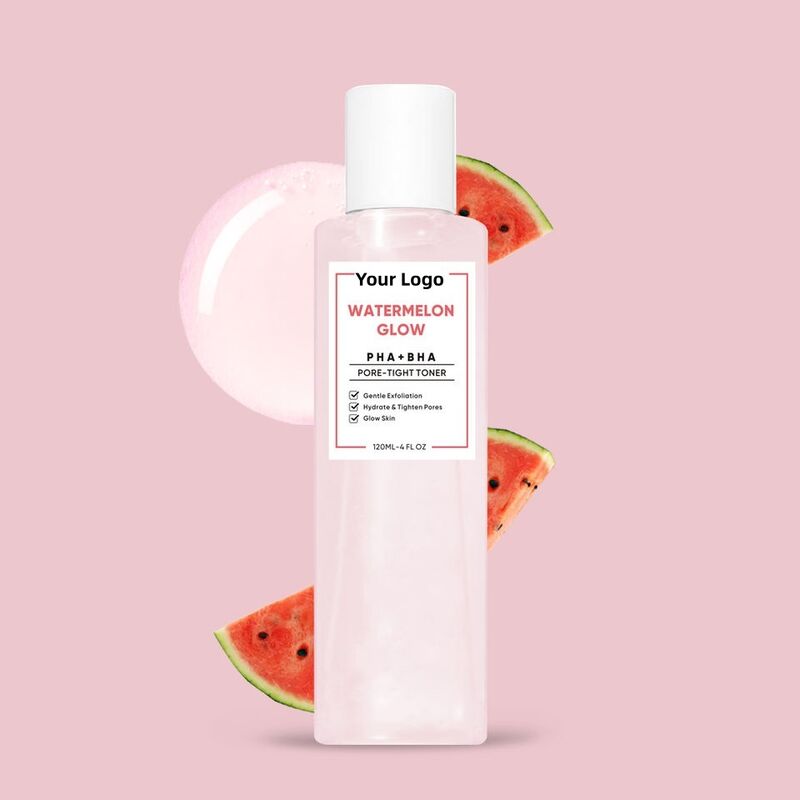 OEM ODM Korean own brand toner spray facial product skin care exfoliating watermelon PHA AHA pore firming facial essence toner
