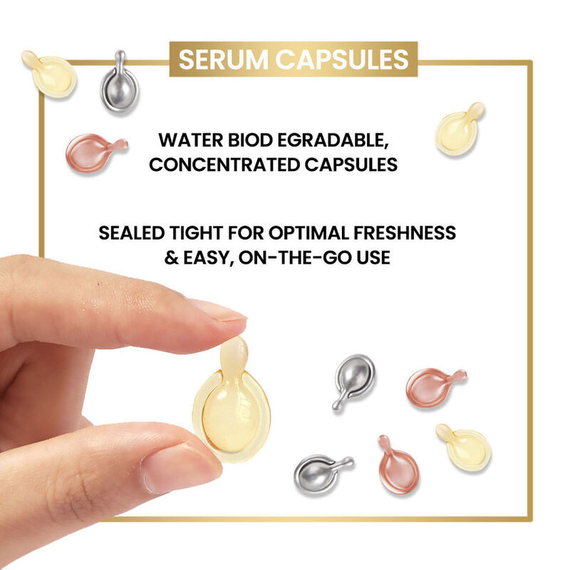OEM ODM vitamin C organic essence whitening anti-aging liquid facial essence capsule natural skin care serum