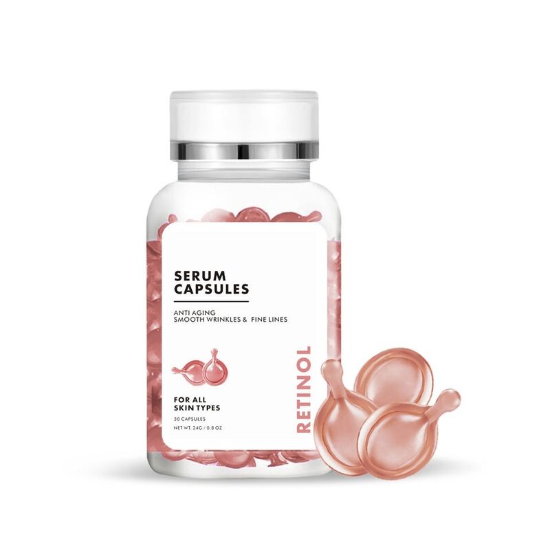 OEM ODM Pure essence Capsule Organic Private Brand Skin Care Anti aging Whitening Anti wrinkle Firming Aloe essence Serum