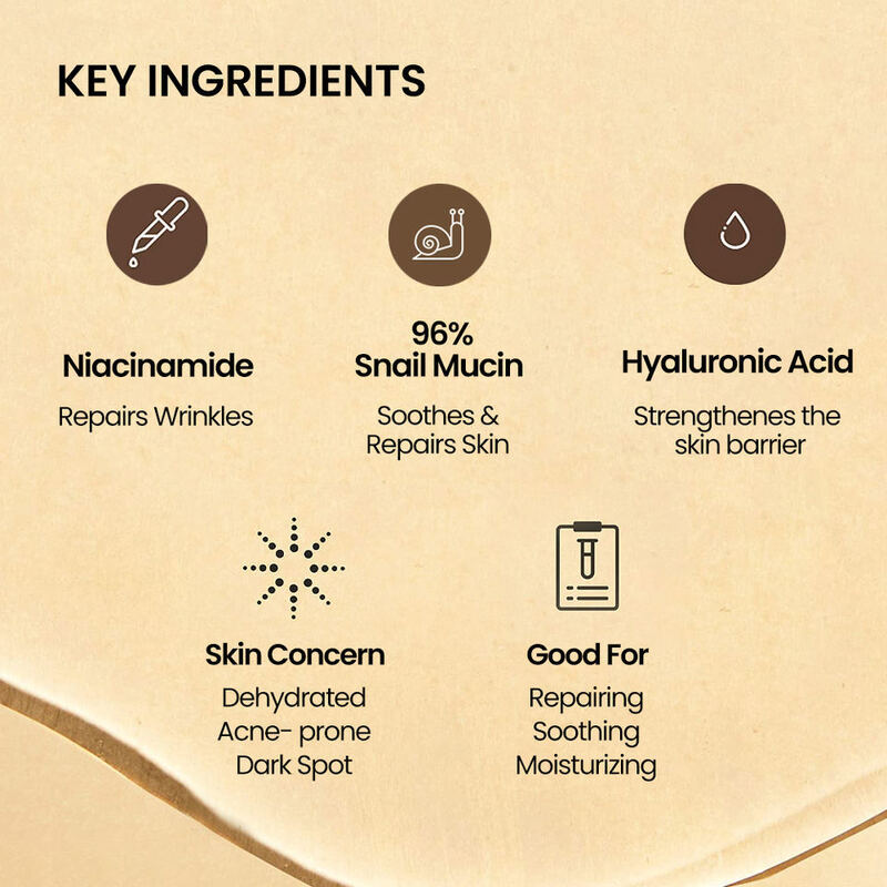 OEM ODM Korean skin care set 96% snail mucin hyaluronic acid facial care anti-aging anti wrinkle serum cream facial mask skin care private brand