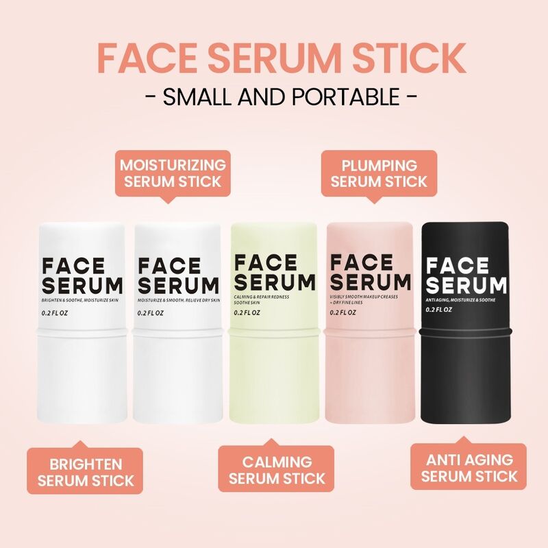 OEM ODM Korean brand facial serum stick makeup moisturizing snail repair hyaluronic acid retinol anti-aging vitamin C facial serum stick