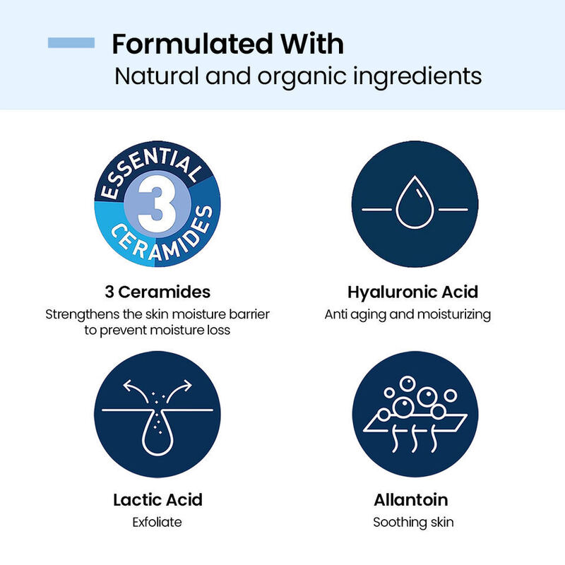 OEM ODM proprietary brand facial cleanser, mild foaming ceramide moisturizing cream, organic mineral facial cleanser
