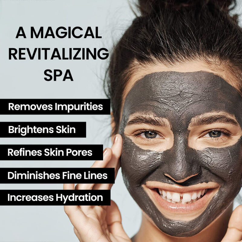 OEM ODM Wholesale Magnet Black Dead Sea Mud facial mask Deep Cleaning Magnetic facial mask Blackhead Removal facial mask Set