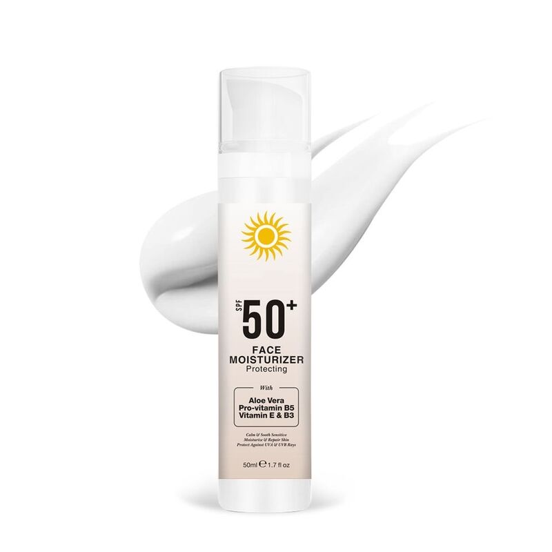 OEM ODM customized natural pure element damaged skin barrier repair sunscreen repair face cream Spf 50 facial moisturizer