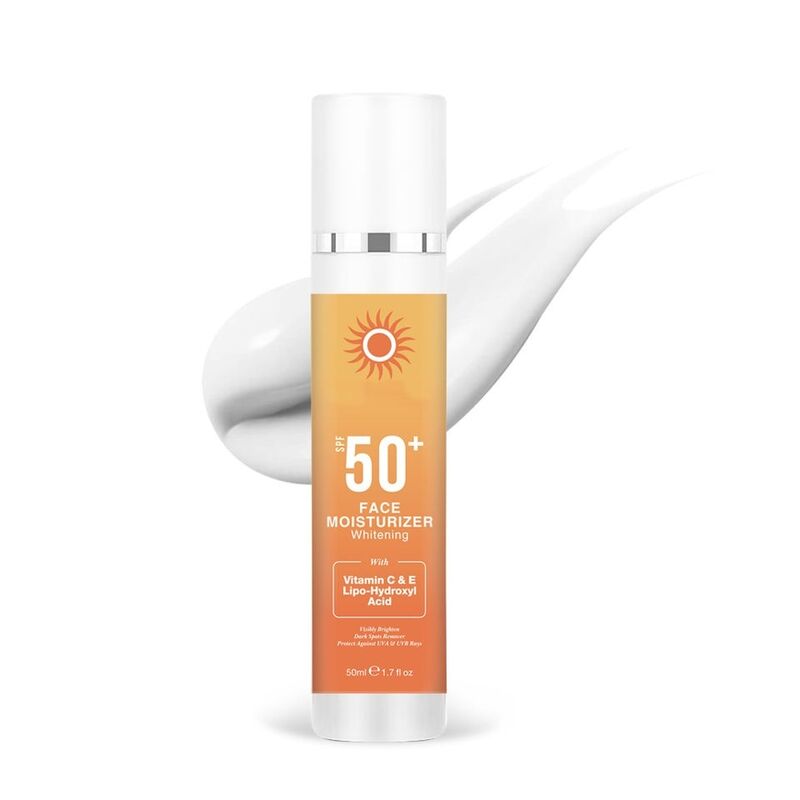 OEM ODM own brand skin whitening facial moisturizing cream Spf 50 dark skin facial whitening cream sunscreen face cream