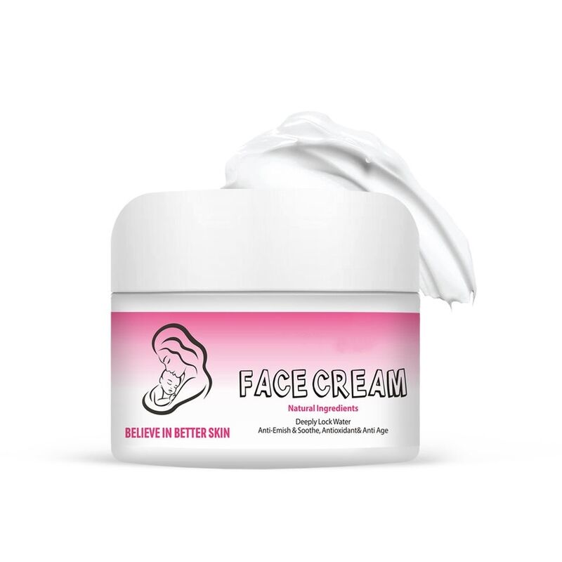 OEM ODM brand customized pure natural face cream private brand mild moisturizing soothing moisturizing skin care cream for pregnancy