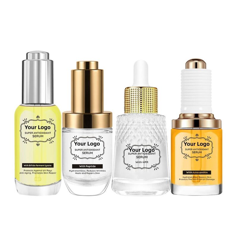 OEM ODM luxury super antioxidant serum peptide anti-aging skin care facial serum vegetarian essence liquid female vegetarian beauty products