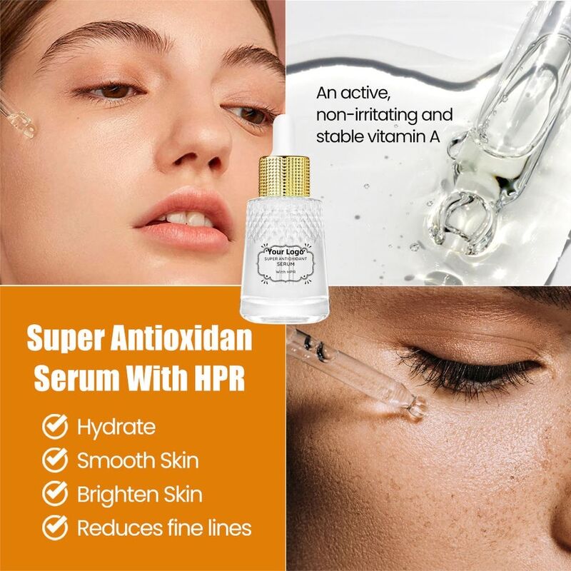 OEM ODM luxury super antioxidant serum peptide anti-aging skin care facial serum vegetarian essence liquid female vegetarian beauty products
