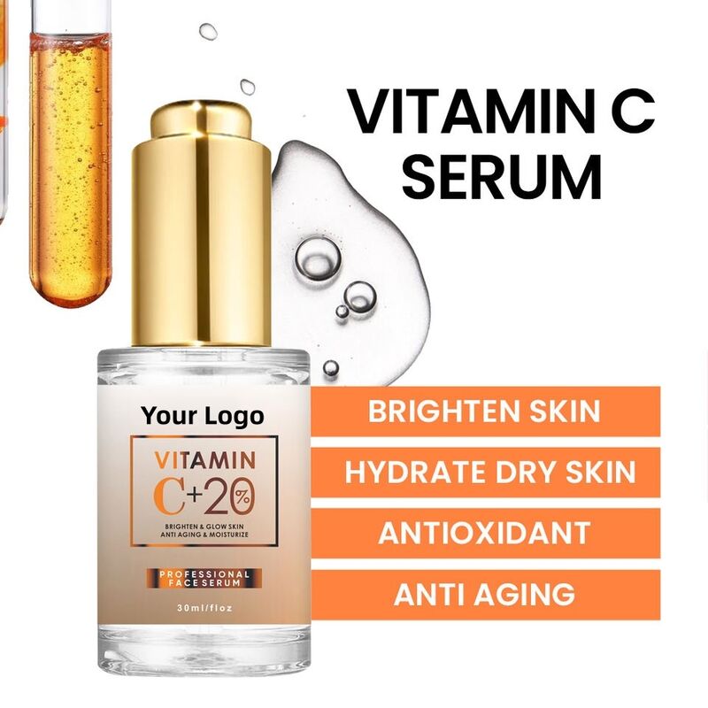 OEM ODM Wholesale Organic Serum Skin Care Vitamin C Whitening&Brightening face cream for Skin Brightening&Skin Care essence Serum