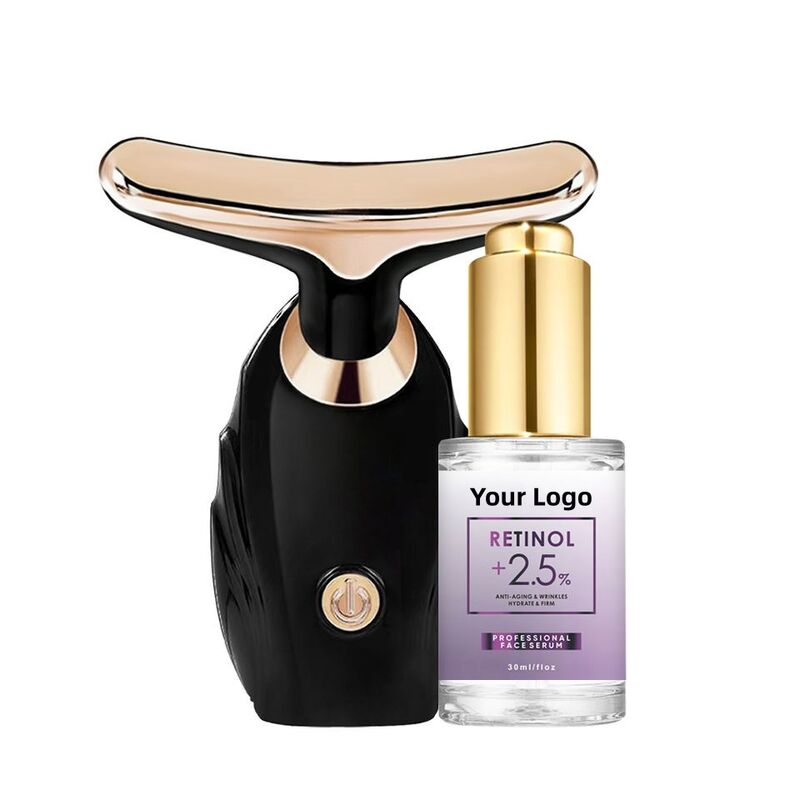 OEM ODM wholesale skincare retinol facial serum anti-aging anti wrinkle vitamin A facial serum with massager Korean proprietary brand