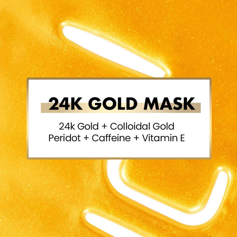 OEM ODM customized facial moisturizing facial mask whitening 24k gold collagen crystal facial mask private brand
