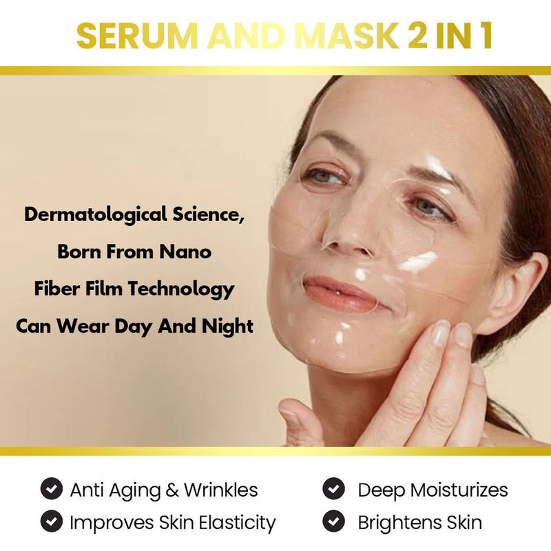 OEM ODM Korean brand facial skin care 2 in 1 essence liquid and facial mask tablet melt collagen crystal whitening anti wrinkle tablet facial mask