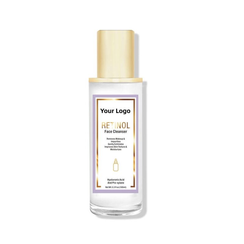 OEM ODM customized own brand organic facial cleanser Natural anti-aging facial cleanser Anti wrinkle facial cleanser foam