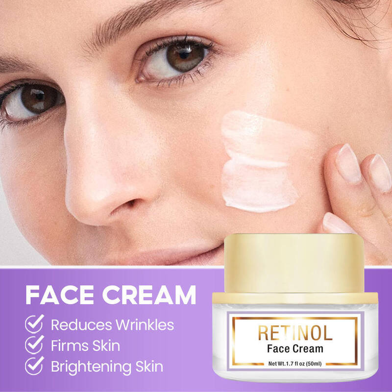OEM ODM customized private brand skin care retinol face cream anti-aging wrinkle removal quick repair day and night face cream