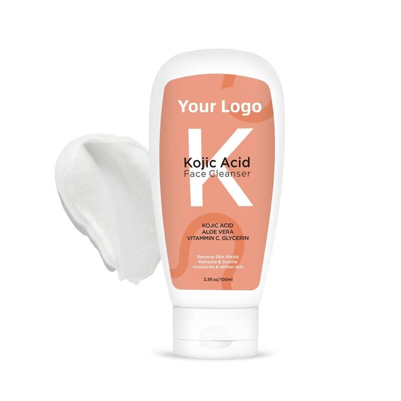 OEM ODM Wholesale Customized Best Cosmetic Organic Facial Cleanser Whitening Kojic Acid Facial Cleanser Private Brand Healthy foam Facial Cleanser