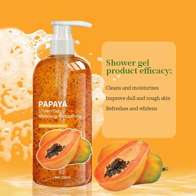 OEM ODM Whitening Smooth Bath Gel With Natural Extracts Custom Ingredients Bath Gel Papaya Whitening Bath Gel