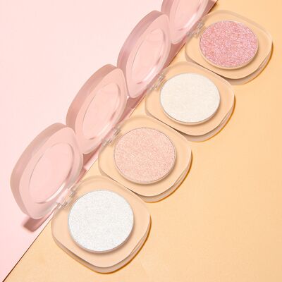 OEM ODM brand long-lasting shiny vegetarian makeup highlighter, body highlighter, pressed powder highlighter, makeup highlighter